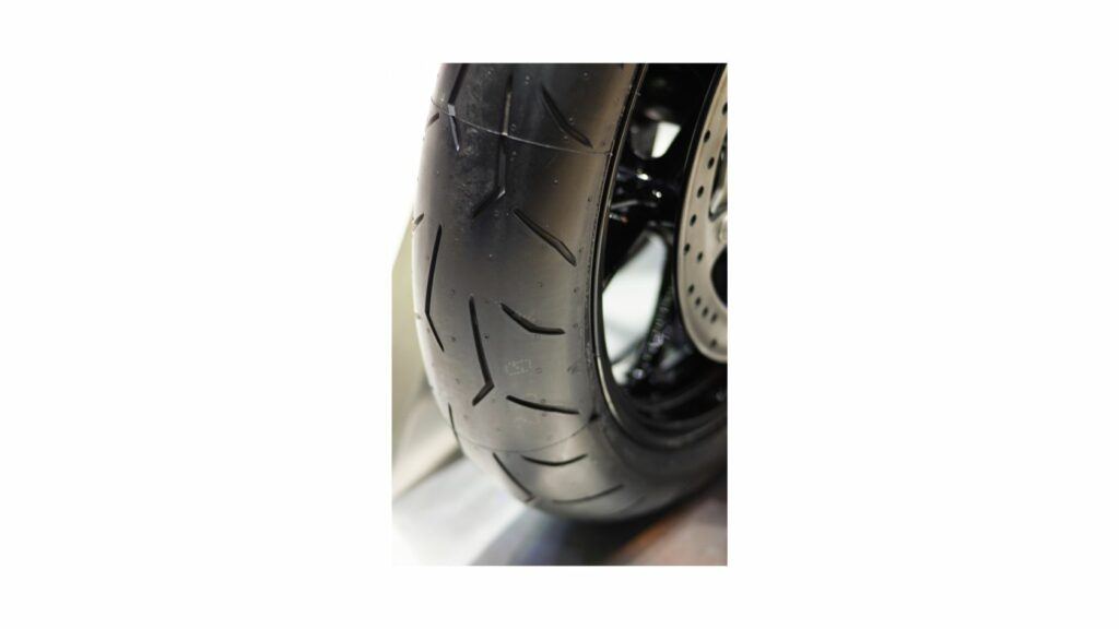 Motorcycle aging tire