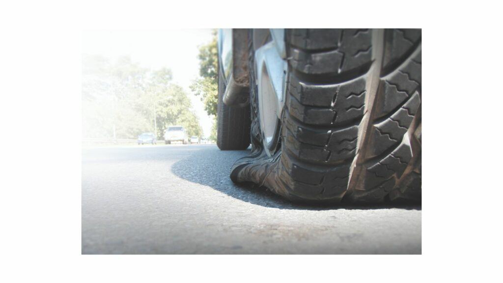 Tube tire puncture