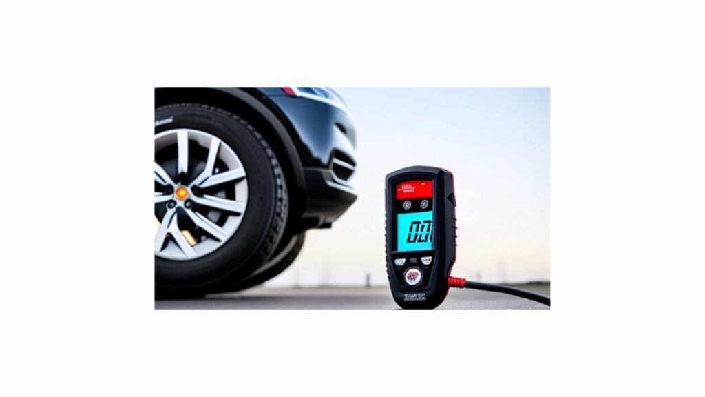 Digital tire pressure gauge display