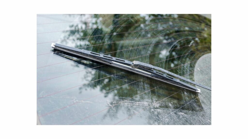 Car Wiper On Windshield