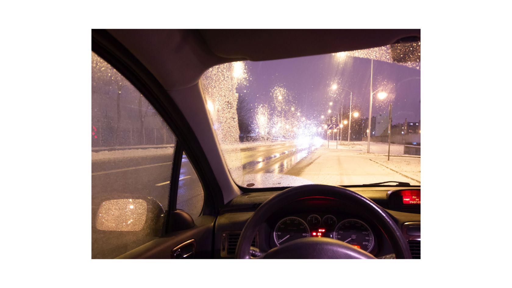 Condensed Car Windshield and Windows