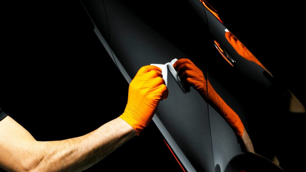 Waxing a car exterior