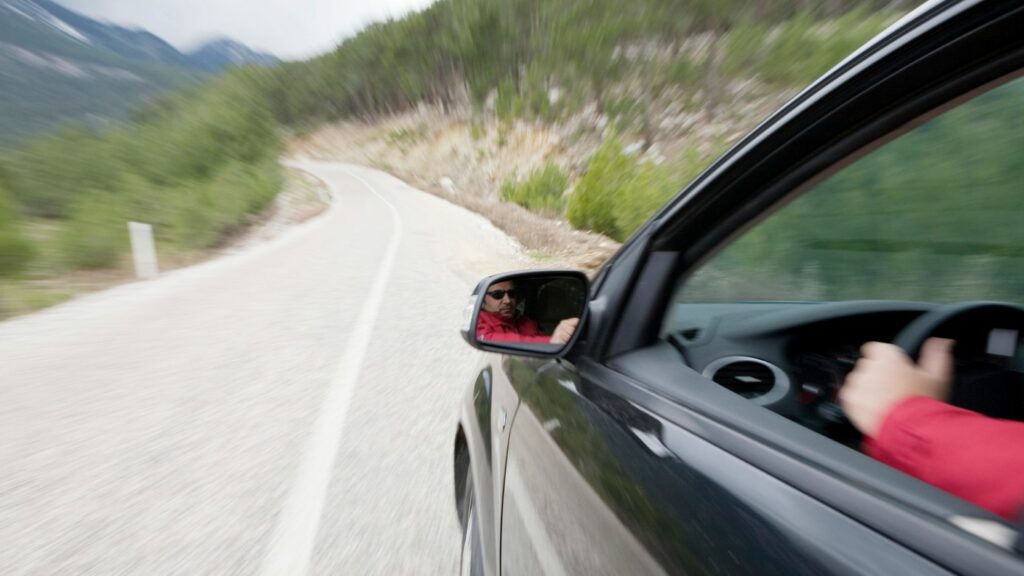 Driving Car with Open Windows