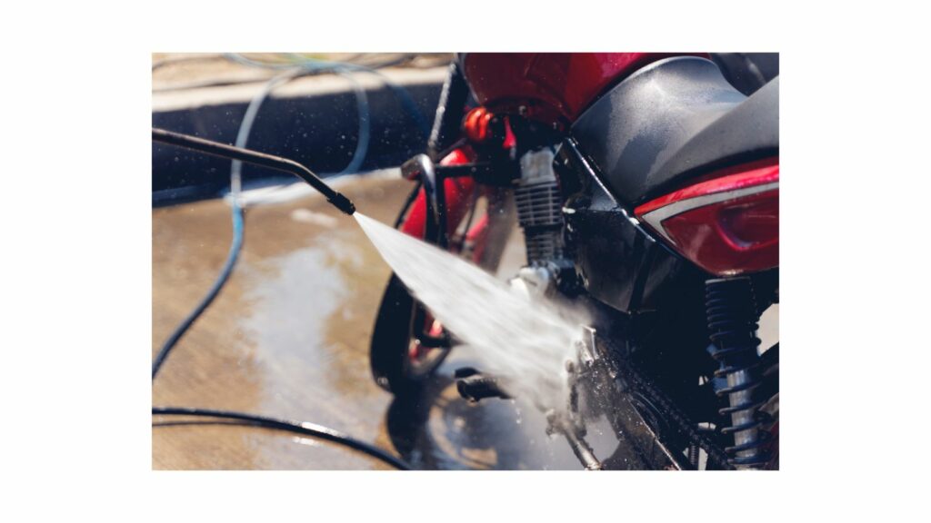 Washing a Motorcycle