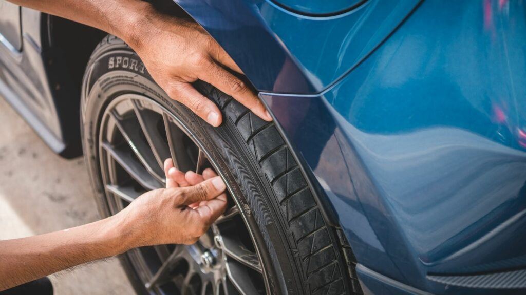 Removing Air Cap Of A Car Tire