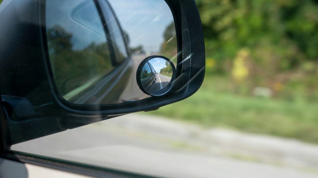 Blind Spot Mirror on a Side Mirror