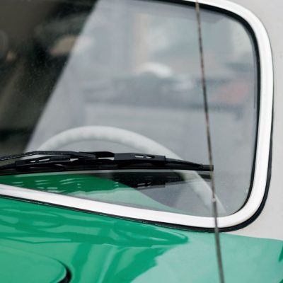 Car Windshield With Wiper