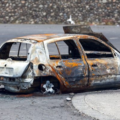 Car destroyed in arson fire
