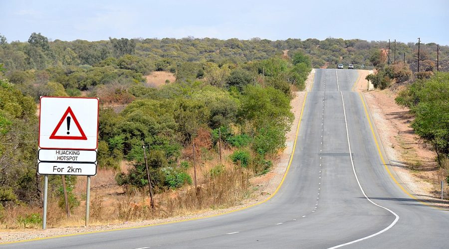 Carjacking spot on the road