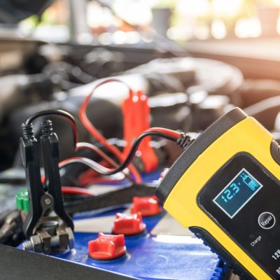 Jump Starting A Car With Battery Charger