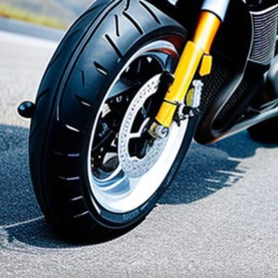 Motorcycle with new slippery tires