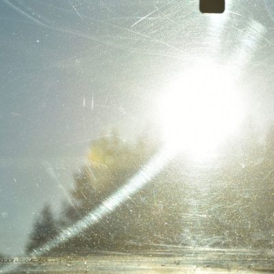 Sunlight Reflecting Through Car Windshield