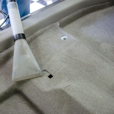Vacuuming Car Carpet