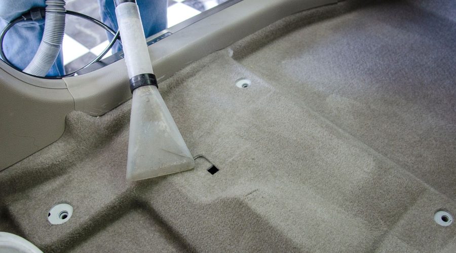 Vacuuming Car Carpet